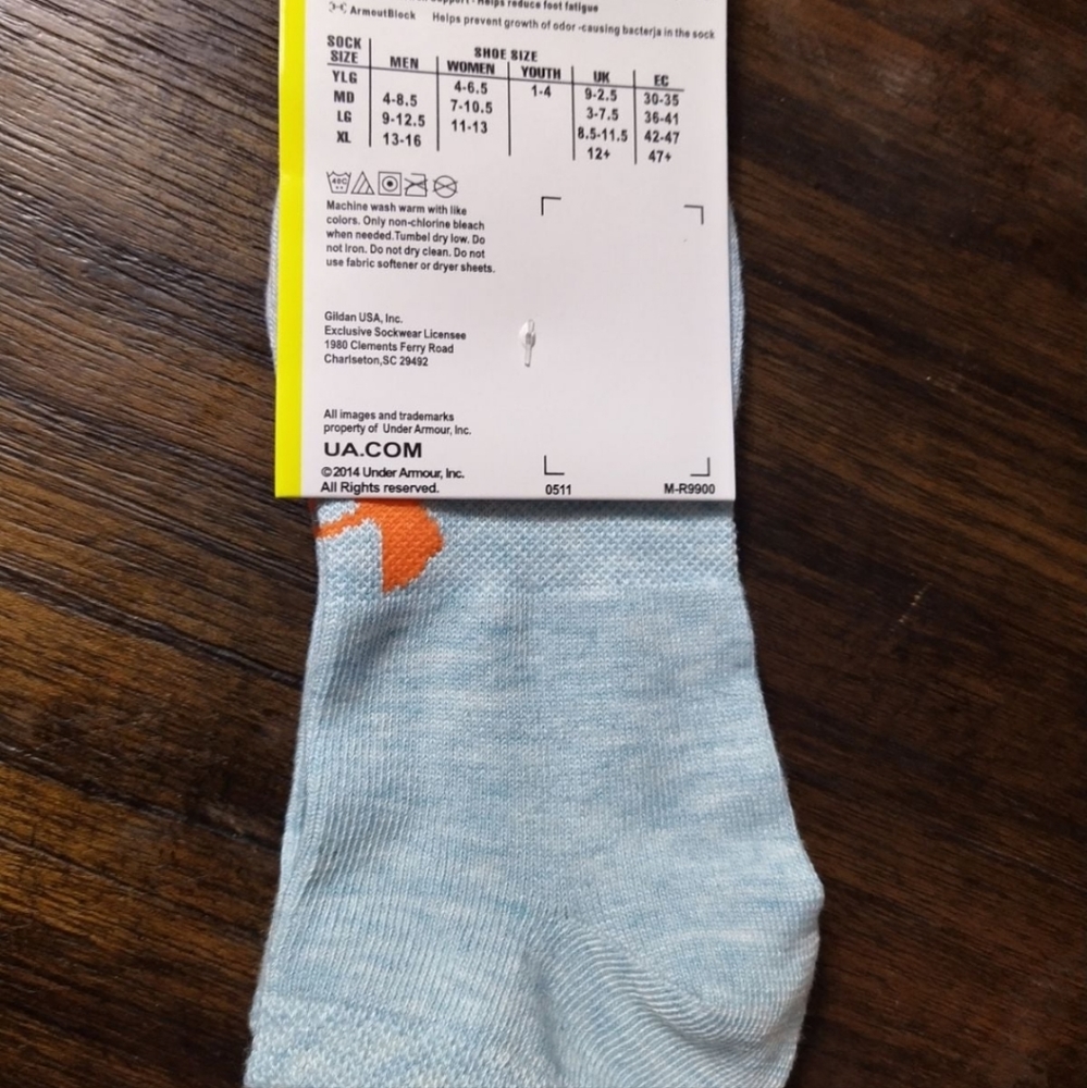 Under Armour No-Show socks. Available in other colors too